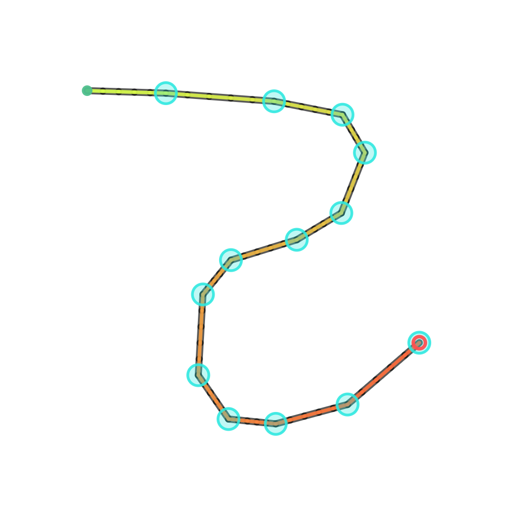 Complex route preview